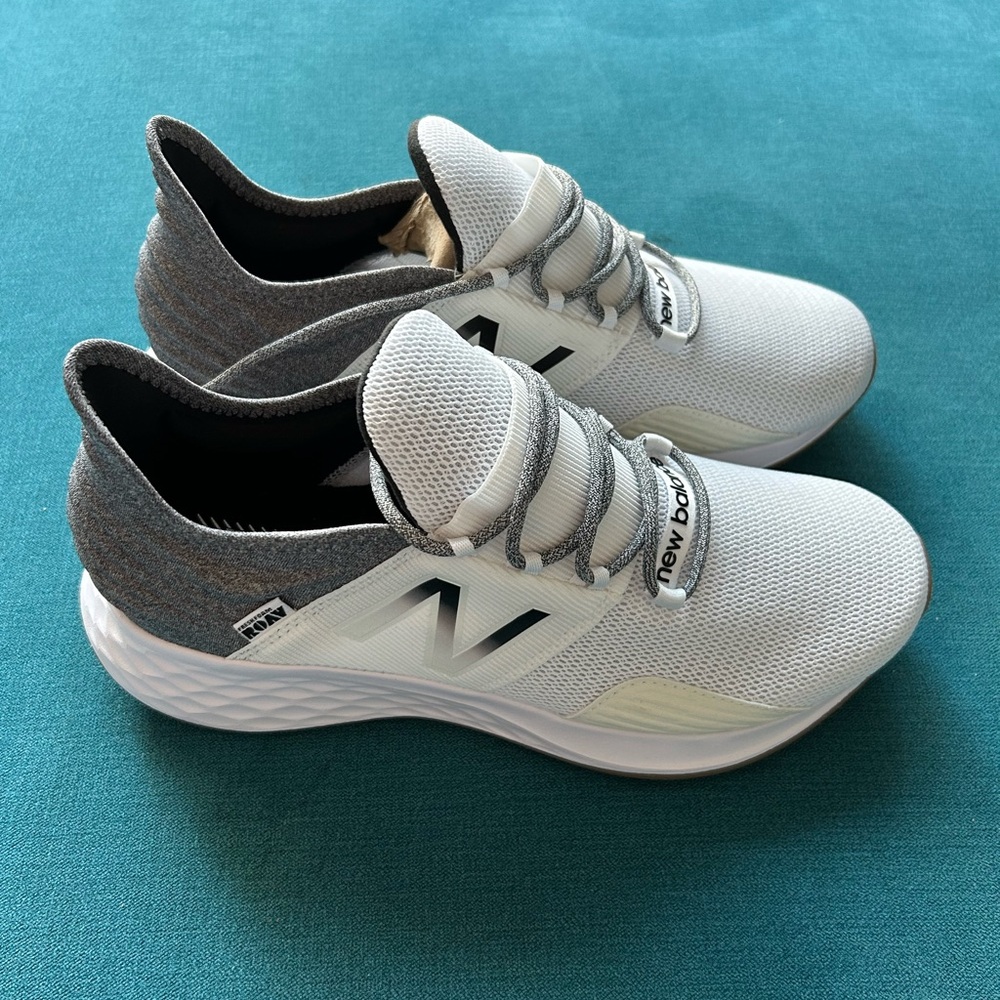 New Balance Gray and White ROAV Women’s Sneakers Size 10.5 Wide
